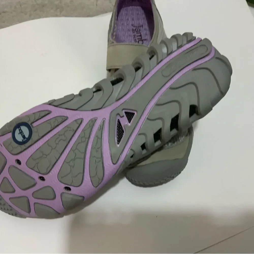 NEW Womens Jambu Pathfinder Mary Jane Shoes Light Gray Purple Retail $99